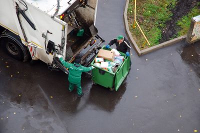 Junk Removal Vehicle in Action